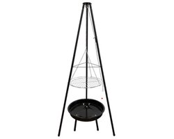 Fire Gardenlife Bålkøkken Esschert Design – Complete Vuurkookset met Driepoot, Vuurschaal en Grillrooster
