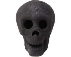 Fireproof Mini Skulls for Fire Pits - Set of 4 | Ceramic Skull Props for Bonfire, Campfire, and Fireplace