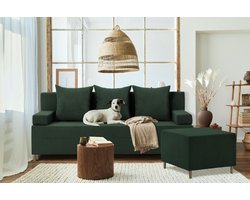 Fireze set – bank + poef = comfort 3-in-1 --- bank met slaapfunctie--- Poso-014