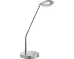 Fischer & Honsel Dent - Bureaulamp - hoogte 60 cm - Dimbaar - 3 kleurtemperaturen - LED 6 W - Nikkel
