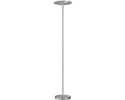 Fischer & Honsel Dent - Klassieke vloerlamp - 180 cm - 37W - Dimbaar - Verschillende lichtkleuren - Zilver