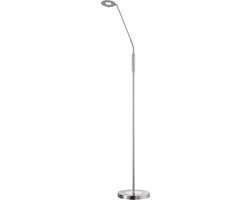 Fischer & Honsel Dent - Vloerlamp - hoogte 150 cm - LED 6 W - 3 kleurtemperaturen - Dimbaar - Chroom