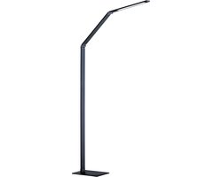 Fischer & Honsel Geri - Vloerlamp - hoogte 133 cm - LED 8 W - 810 lumen - Dimbaar - 4 kleurtemperaturen - Antraciet