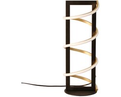 Fischer & Honsel Gwen - Moderne LED Tafellamp - hoogte 44cm - 16W - Dimbaar - 3 lichtkleuren - Zwart