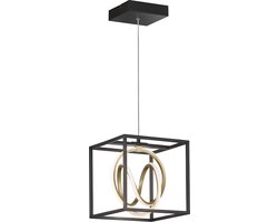 Fischer & Honsel - Hanglamp Gisi - 1x LED 15 W (incl.) - Zwart Mat