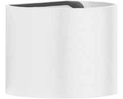 Fischer & Honsel Matteo - Wandlamp up & down - IP54 - 6W LED - 3000K - 620 lumen - 10 x 12 x 14 cm - Wit