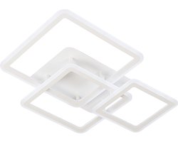 Fischer & Honsel - Plafondlamp Gelder - 1x LED 45 W + 4,5 W RGB (incl.) - Zand Wit met Satijn Acryl