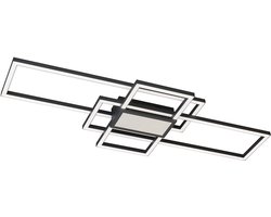 Fischer & Honsel Seth - Plafondlamp - LED 35W - 6000 lumen - Dimbaar - 2700-6500K - 98 x 40cm - incl. afstandsbediening - Zwart