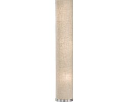 Fischer & Honsel Thor - Vloerlamp/Staande lamp - 3x E14 (excl.) - IP20 - hoogte 110 cm - Ø 19 cm - Beige/zandkleurig linnen