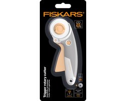 Fiskars rolmes 45 mm titanium snijgereedschap voor knutselen.