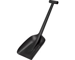 Fiskars Solid™ Sneeuwschep - Sneeuwschep Metaal - 63 cm - Sneeuwschep Auto - Sneeuwschuiver - Compact - Zwart