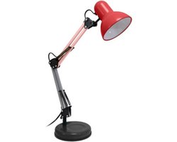 Fisura Tafellamp/Bureaulamp – Snoer van 2 Meter – Rood