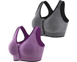 Fitness BH Met Rits - Ondergoed Dames - Sport Kleding-2PCS