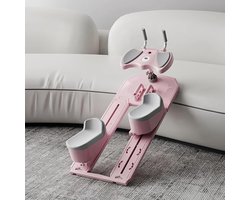 Fitness Crawler Machine - Buiktrainer Rugtrainer - Kernspieren Versterken - Dynamische Lumbale Rek - 100 kg Max - Roze