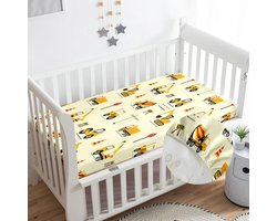 Fitted Sheet voor Babybed - Cartoon Print - Microfiber - Ademend & Comfortabel
