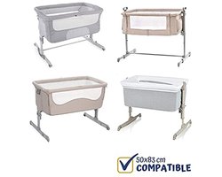 Fitted Sheets for Next2Me Baby Cots – 100% Cotton Bedding Set – 4PCS with Duvet Cover – Compatible with Co-Sleeping Boxes and Baby Cots