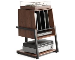 FITUEYES hifi rek - Eiffel Serie hifi kast - Plattenspieler-Tisch – voor platenspeler, versterker & accessoires (4 niveaus)