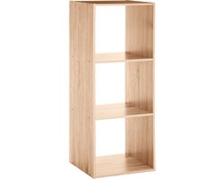 Five Simply Living - Boekenkast - 3 Vakken - Rustiek - 34.4 x 32 x 100.5 cm