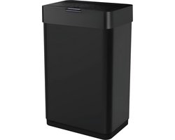 Five Stars® Prullenbak met Sensor - 60 Liter - Afvalbak RVS - Vuilnisbak - Soft Close Deksel - Zwart