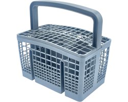 Fixem® Bestekmandje voor Vaatwasser - Sterke kwaliteit - Geschikt voor meerdere merken vaatwassers - Bestek korf - 21x22x13.5 cm - met inkepingen - 1 stuk