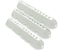 Fixem® trommelrib set geschikt voor Whirlpool 482000023096 - 225x53x40 - 12 gaatjes - 6 klemmen - C00268109 C00533119 - meenemerrib - wasmachine droger - 3 Stuks