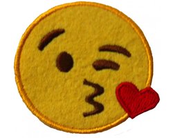Fjesta© Carnavalsembleem - Emoji - Kusje