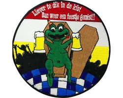 Fjesta© Oeteldonk Embleem - Liever te Dik in de Kist - Carnaval Den Bosch