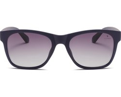Flamengo® Eyewear Zonnebril Azure Matte – rubber frame blauw grijs - blauwe grijze glazen - Sunglasses - Festival - Wintersport – Strand - Ski zonnebril - UV400 – Gepolariseerd - Geschikt voor dames/heren – Stijlvol Design - incl. brillenzakje