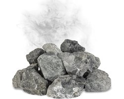 Flameup Duitse Diabaas Saunastenen, 20 kg, 80 - 120 mm, Voorgewassen Saunastenen voor Saunakachels, Met de hand geselecteerd, Milieuvriendelijke Sauna-accessoires voor alle soorten sauna's
