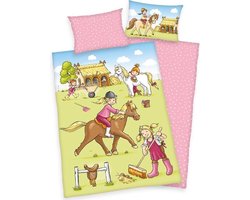 Flanel Dekbedovertrek Ponyfarm Ledikant