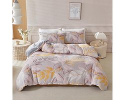 Flanellen Beddengoed 135 x 200 cm - Warm en Zacht - 2-delig met Kussensloop