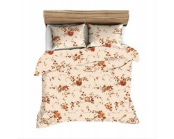 Flanellen dekbedovertrek 140x200 cm - Zacht katoen met bloemenprint