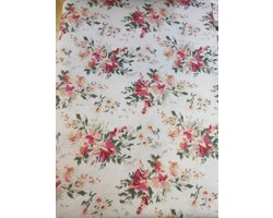 Flanellen Dekbedovertrek 140x200 Katoen 160 g/m² Bloemendessin