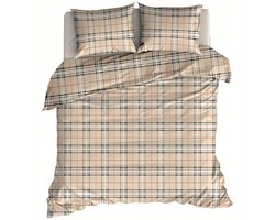 Flanellen Dekbedovertrek 140x200cm Schotse Ruit - 100% Katoen