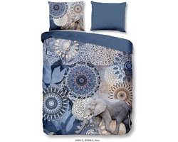 Flanellen Dekbedovertrek - 200x220cm - Tweepersoons - Inclusief Kussenslopen - 100% Zacht Katoen Flanel - Ice Blauw