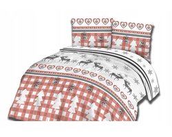 Flanellen Dekbedovertrek 220x200cm Dik Warm 100% Katoen