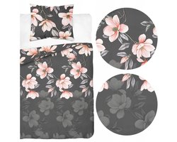 Flanellen Dekbedovertrek Laura Bloem 140x200cm Katoen Warm Winter