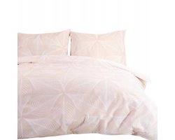 Flanellen Dekbedovertrek Set 160x200 cm - Zacht & Warm - Bladmotief