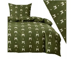 Flanellen Kerst Dekbedovertrek Set 140x200cm - Zacht & Warm