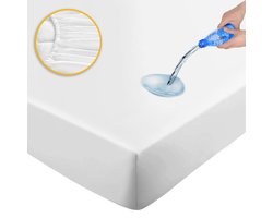 Flanellen Waterdichte Matrasbeschermers - Litalente Premium Flanel molton 180x200 cm - Antibacteriëel - Rondom Elastiek - Waterdichte Matras Beschermer Incontinentie Matrasbeschermer - 180 x 200