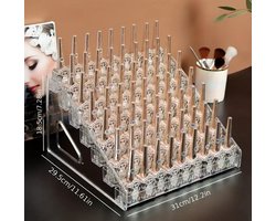 Flavers - make up organizer ,31 cm display riser rek, 7-traps acryl riser displaystandaard ,transparante acryl organizer, tafelrek voor make-uptafel, cupcake, parfum, skincare, cosmetica, sieradenstandaard, display standaard, presentatie standaard,