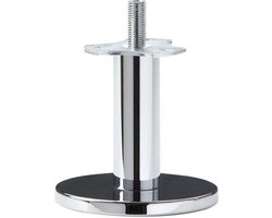 FLE - Massief stalen meubelpoot chroom rond ø 2,5 cm en hoogte 8 cm (M10)
