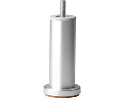 FLE - Meubelpoot aluminium rond Ø 4,2 cm en hoogte 12 cm (M10)