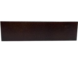 FLE - Meubelpoot bruin rechthoek 23 bij 4,5 cm en hoogte 6 cm van massief hout