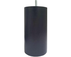 FLE - Meubelpoot bruin rond Ø 9 cm en hoogte 16 cm van massief hout (M8)