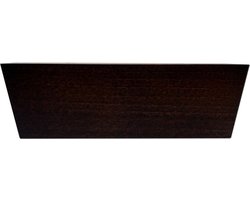 FLE - Meubelpoot bruin vierkant 16 bij 4,5 cm en hoogte 5 cm van massief hout