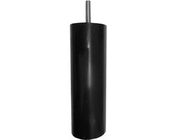 FLE - Meubelpoot zwart rond Ø 5 cm en hoogte 15 cm van kunststof (M8)