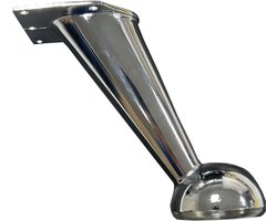 FLE - Stalen meubelpoot chroom conisch 5 bij 14 cm en hoogte 12,5 cm