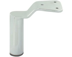 FLE - Stalen meubelpoot chroom rond ø 3,8 cm en hoogte 14 cm