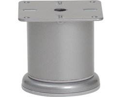 FLE - Stalen meubelpoot grijs rond ø 6 cm en hoogte 6,8 cm